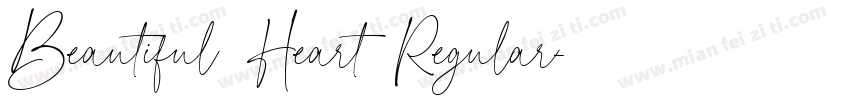 Beautiful Heart Regular字体转换